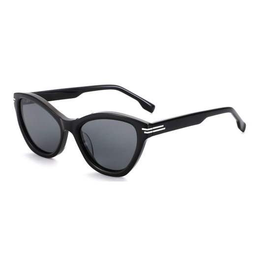 Zenottic black cat-eye sunglasses fashion close-up