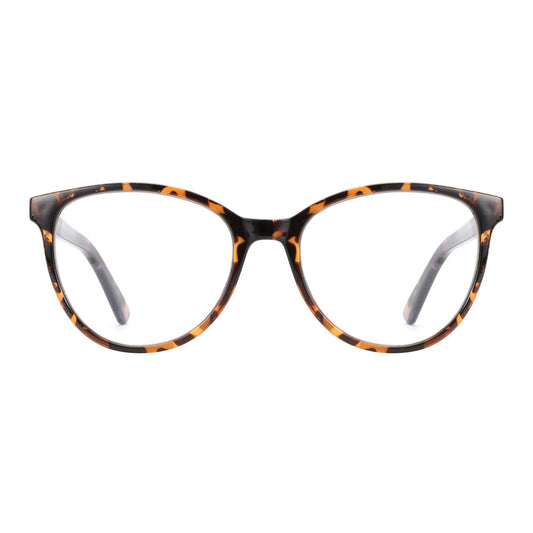 Zenottic Rachel Blue Light Blocking Glasses - Round Plastic Frame in Tortoise