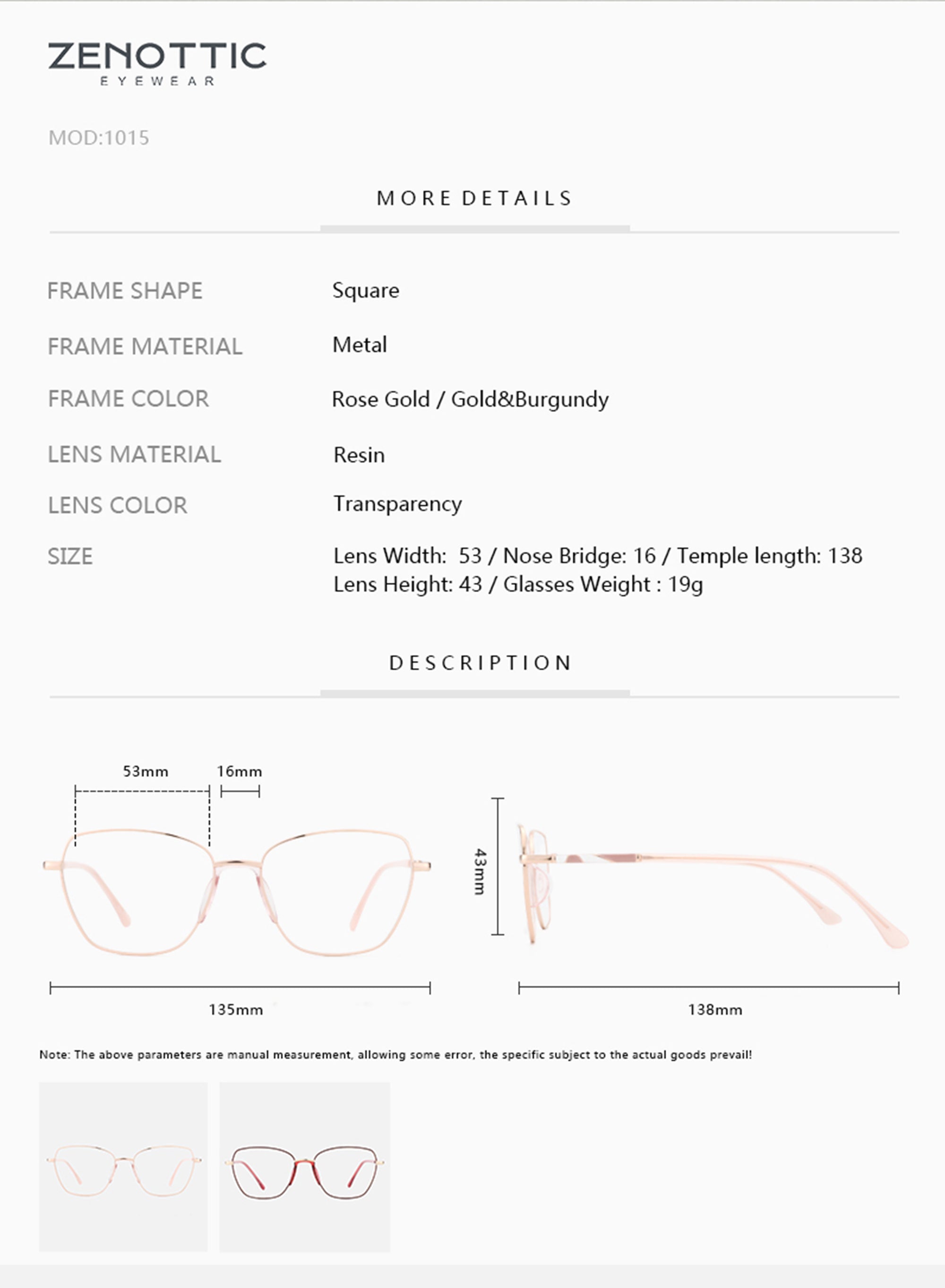 Zenottic Eyeglasses