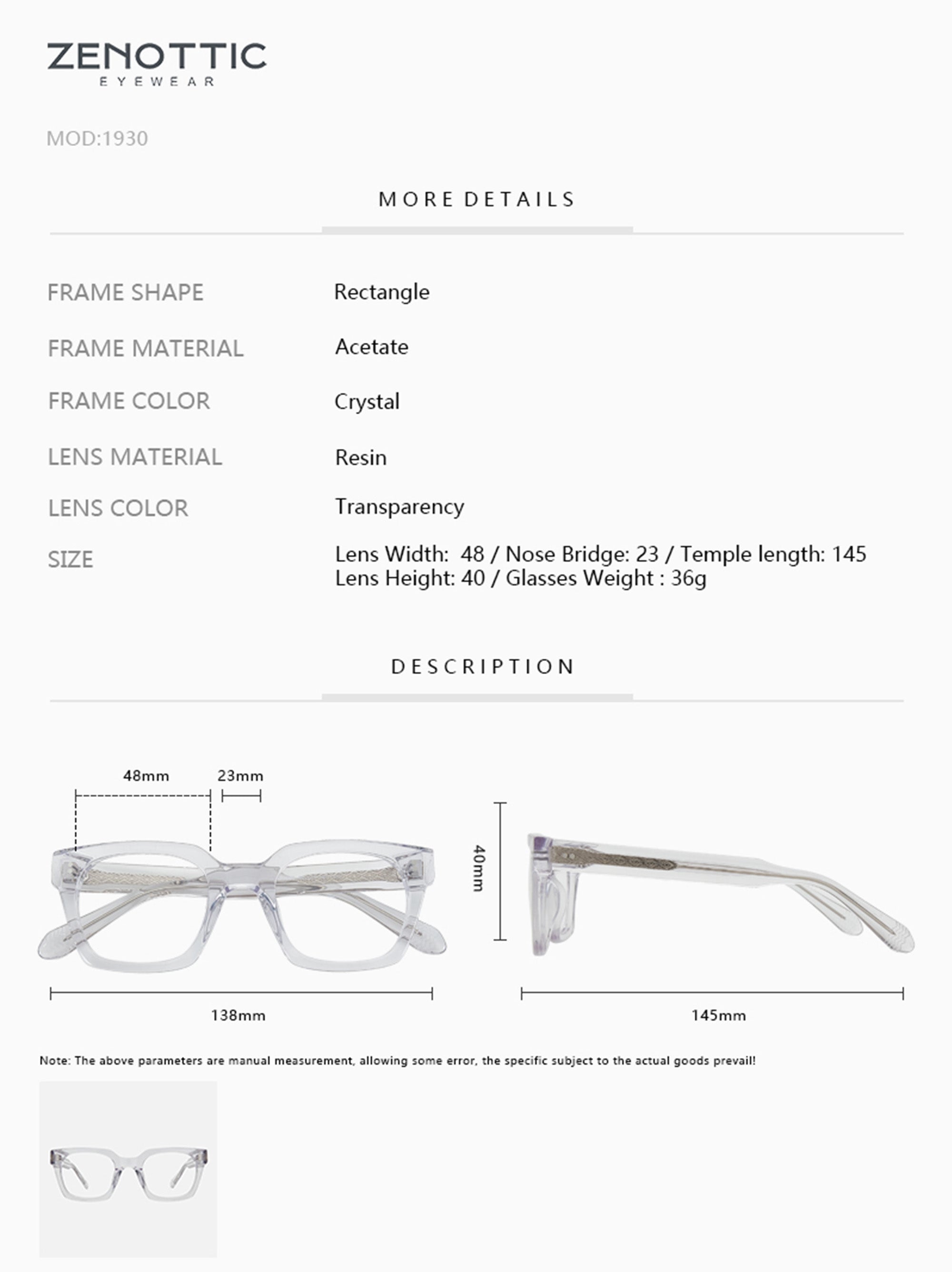 Zenottic Eyeglasses