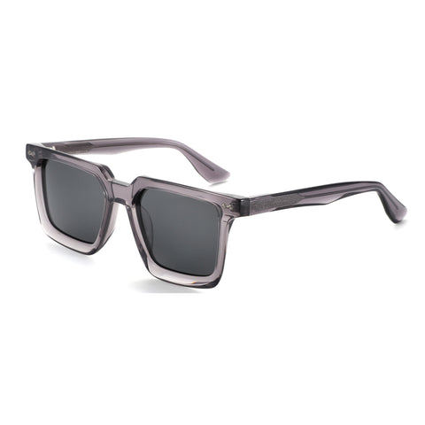 Zenottic Badman Sunglasses in Grey Acetate Frame - Square Sunglasses