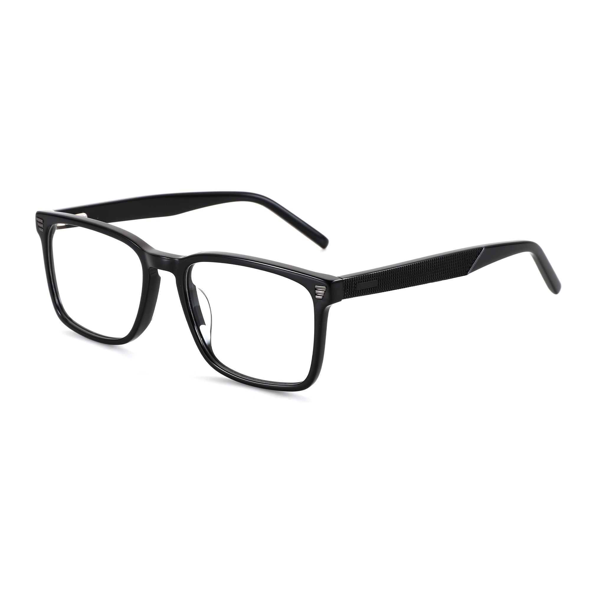Zenottic Eyeglasses Bernard black acetate rectangular frames