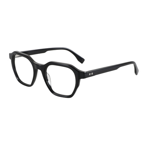 Zenottic Adrian black geometric acetate eyeglasses