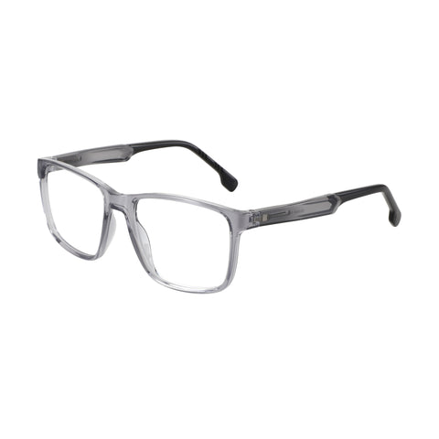 Zenottic Raphael eyeglasses, transparent grey square TR90 frame with black arms
