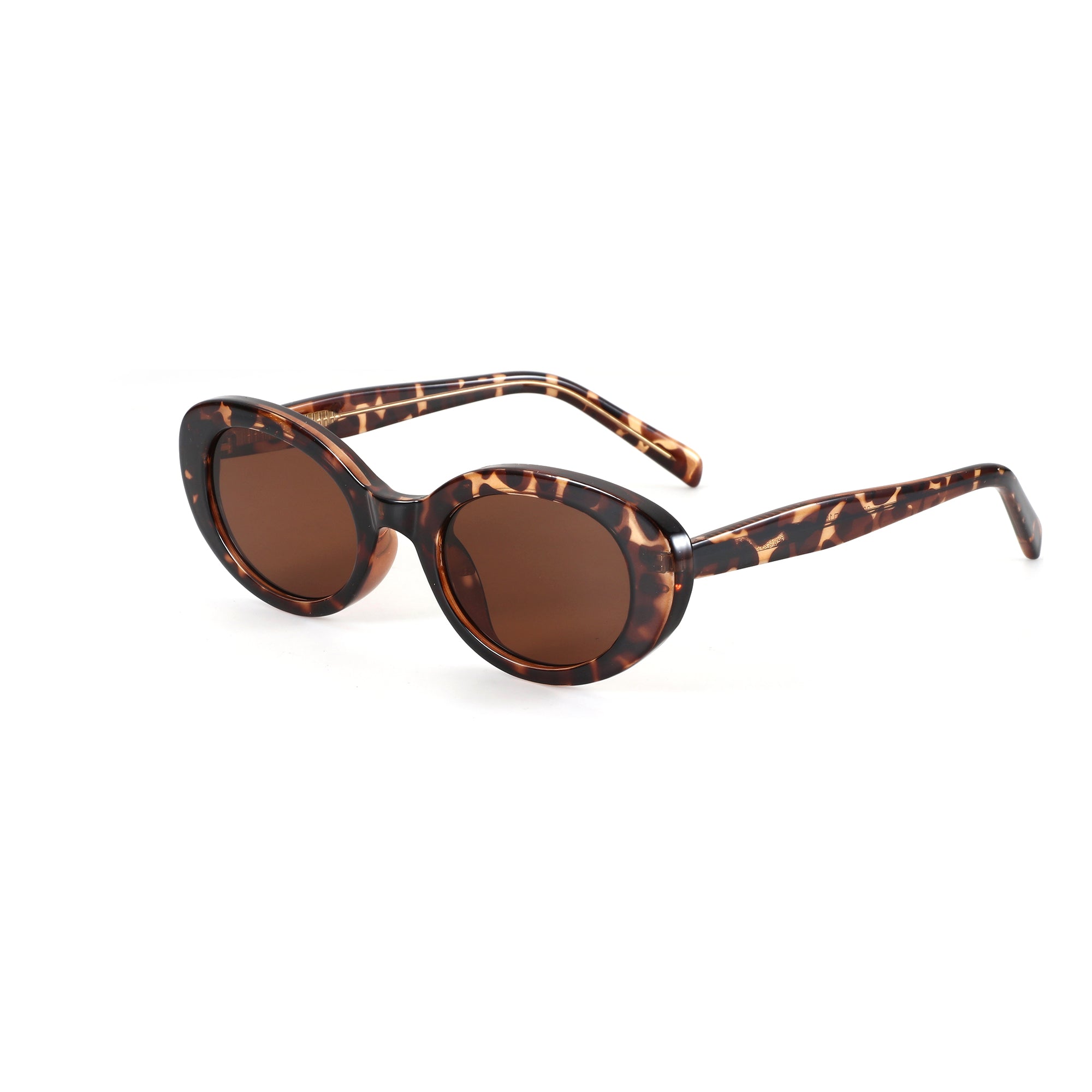 Zenottic Fairy vintage round sunglasses, tortoiseshell, brown lens