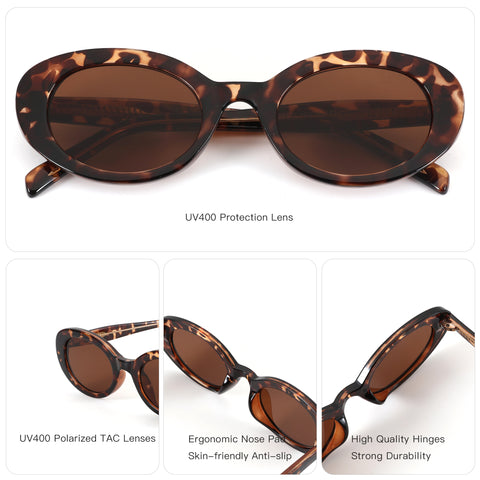 Zenottic vintage round tortoise shell UV400 polarized prescription ready