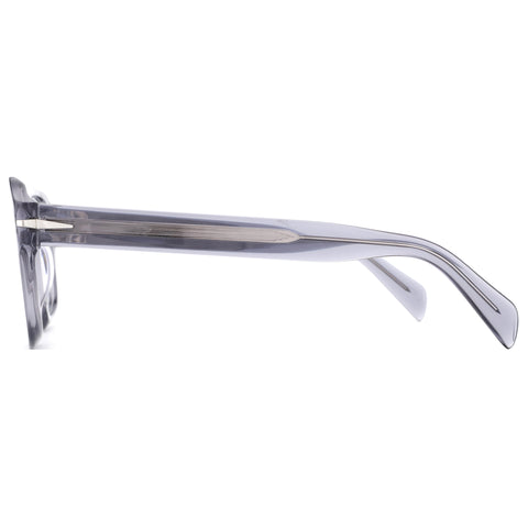 Zenottic Donald eyeglasses: Grey acetate frame, stylish design, side profile.