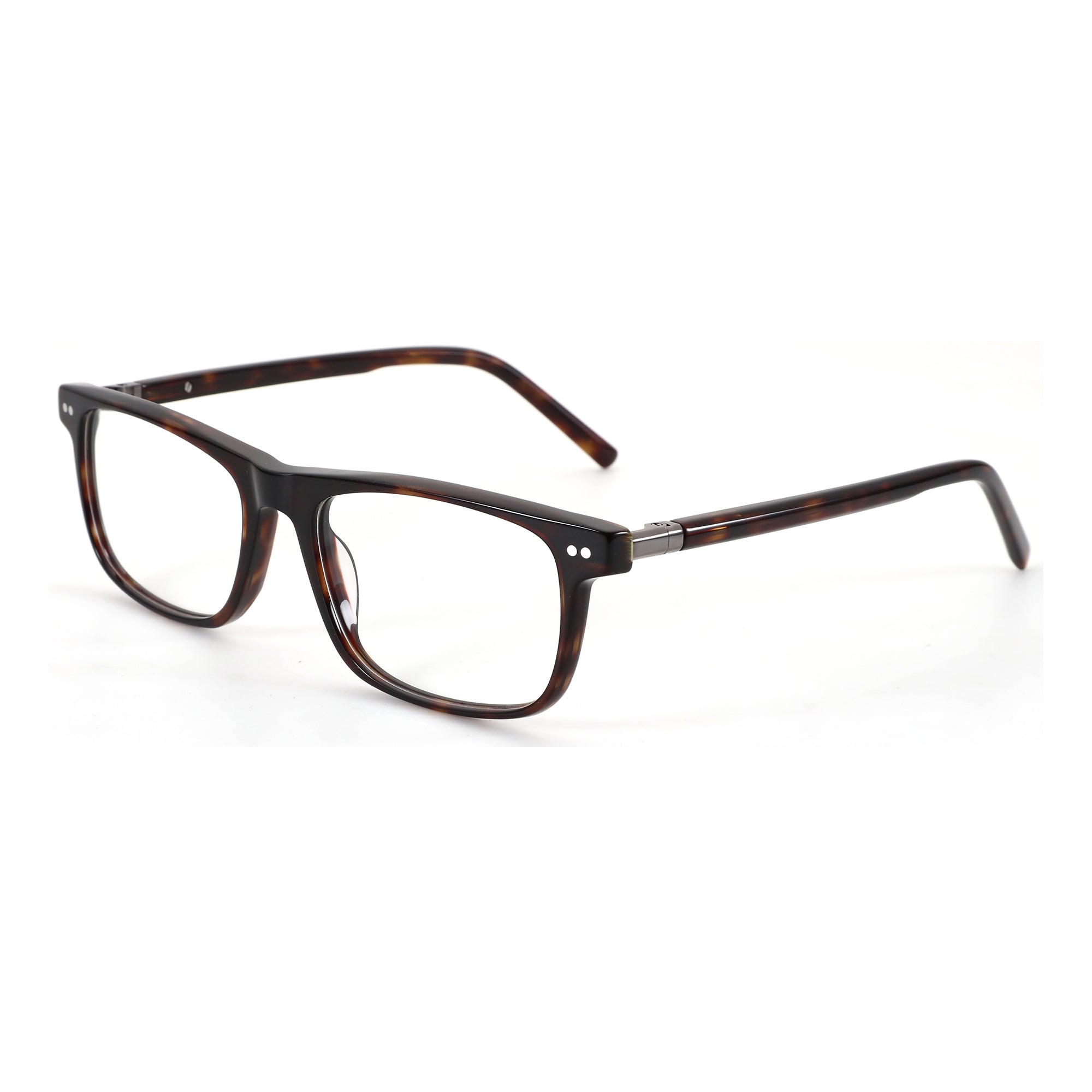 ZENOTTIC Caesar eyeglasses with tortoiseshell acetate square frame