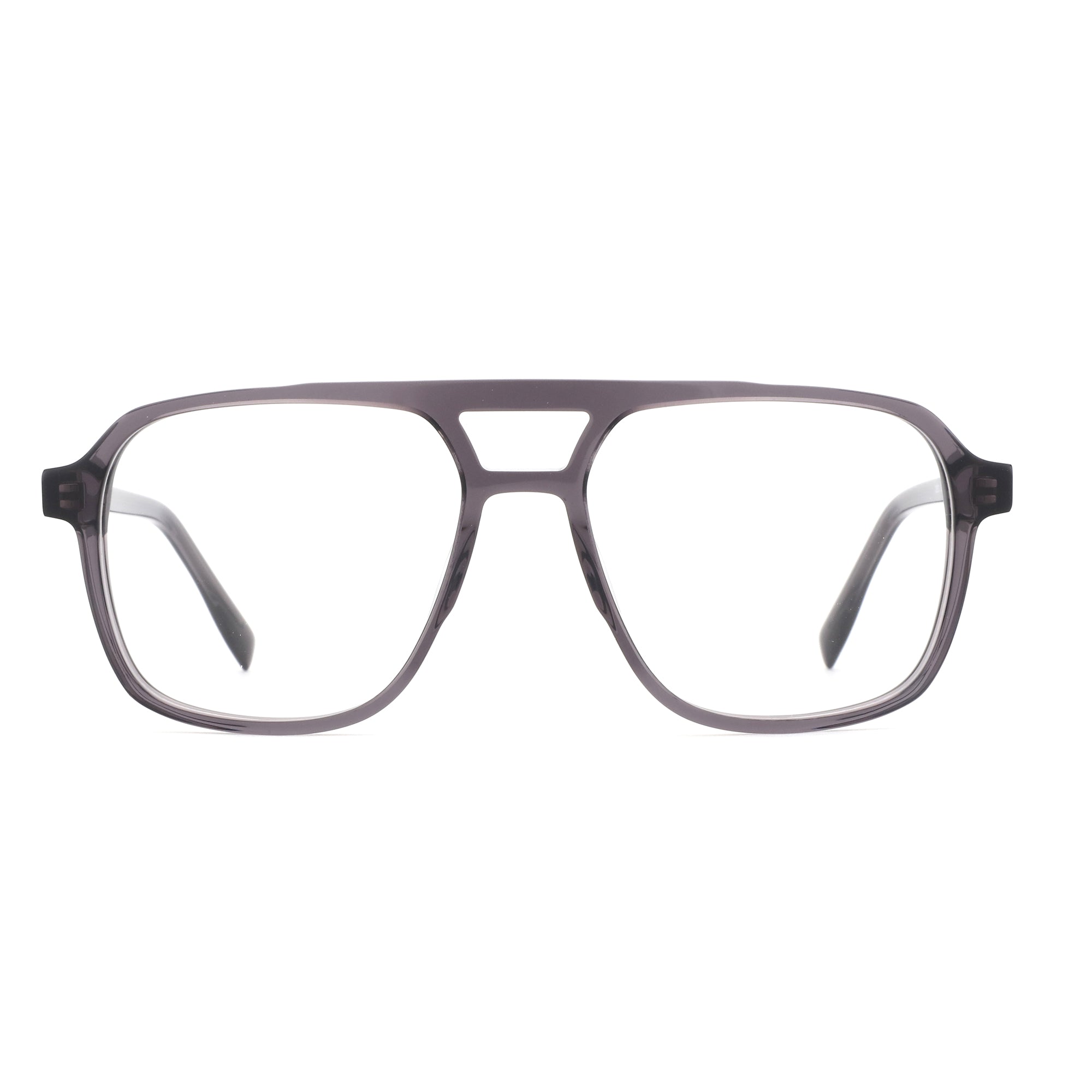 ZENOTTIC Vladimir matte grey acetate aviator eyeglasses