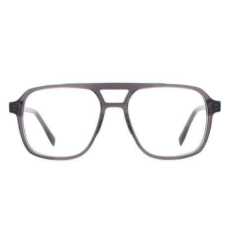 ZENOTTIC Vladimir matte grey acetate aviator eyeglasses