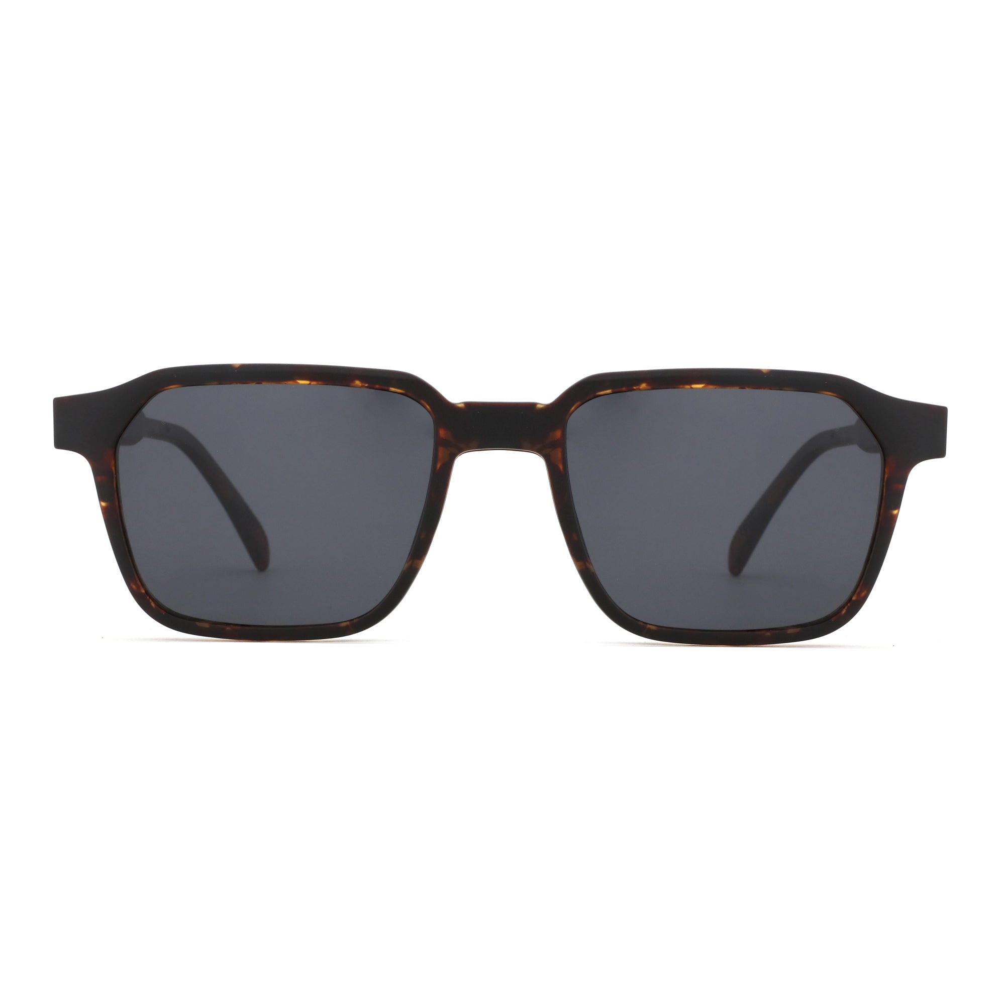 Zenottic Davey sunglasses with tortoise frame and grey lenses, perfect for UV protection.