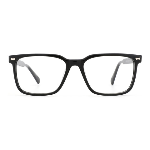 Zenottic Eyeglasses Ted black acetate square frame glasses