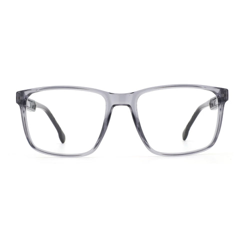 Zenottic Eyeglasses Raphael grey TR90 full-rim rectangular glasses with clear lenses
