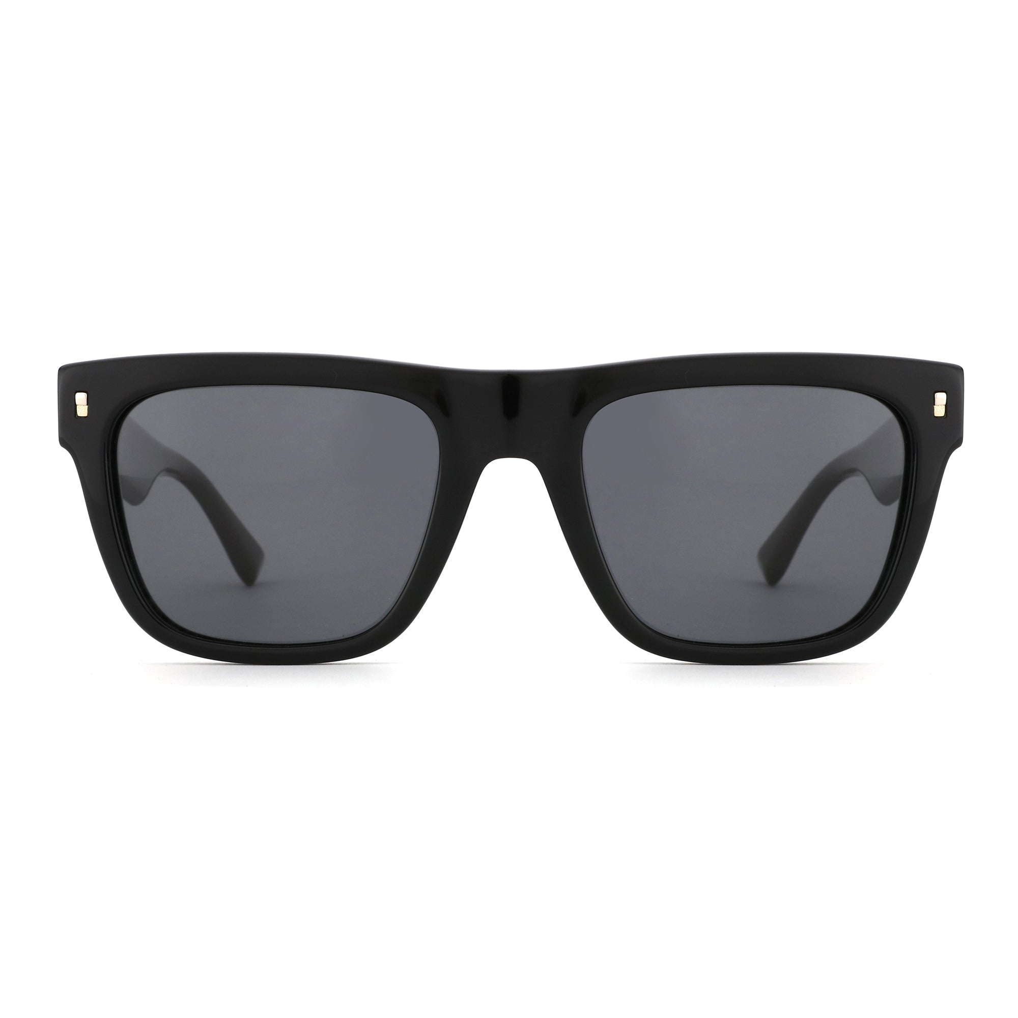 Zenottic Hankins Sunglasses - Black Acetate Frame, Grey Lenses