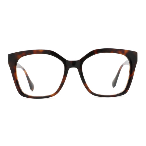 Zenottic Eyeglasses Arden in tortoiseshell acetate with butterfly shape and clear lenses.