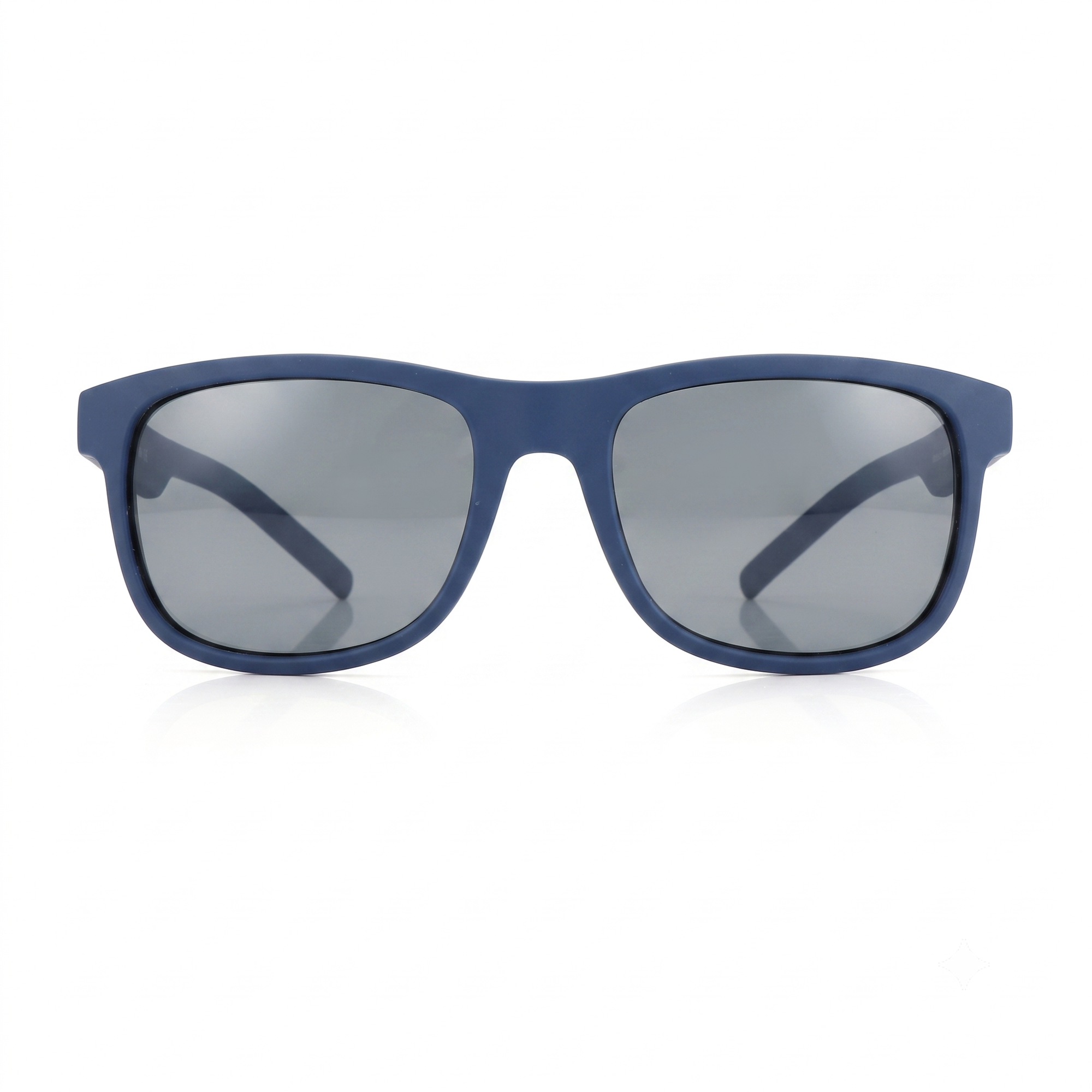 Zenottic Amos Sunglasses - Square frame, navy blue TR90 with gray polarized lenses for men.