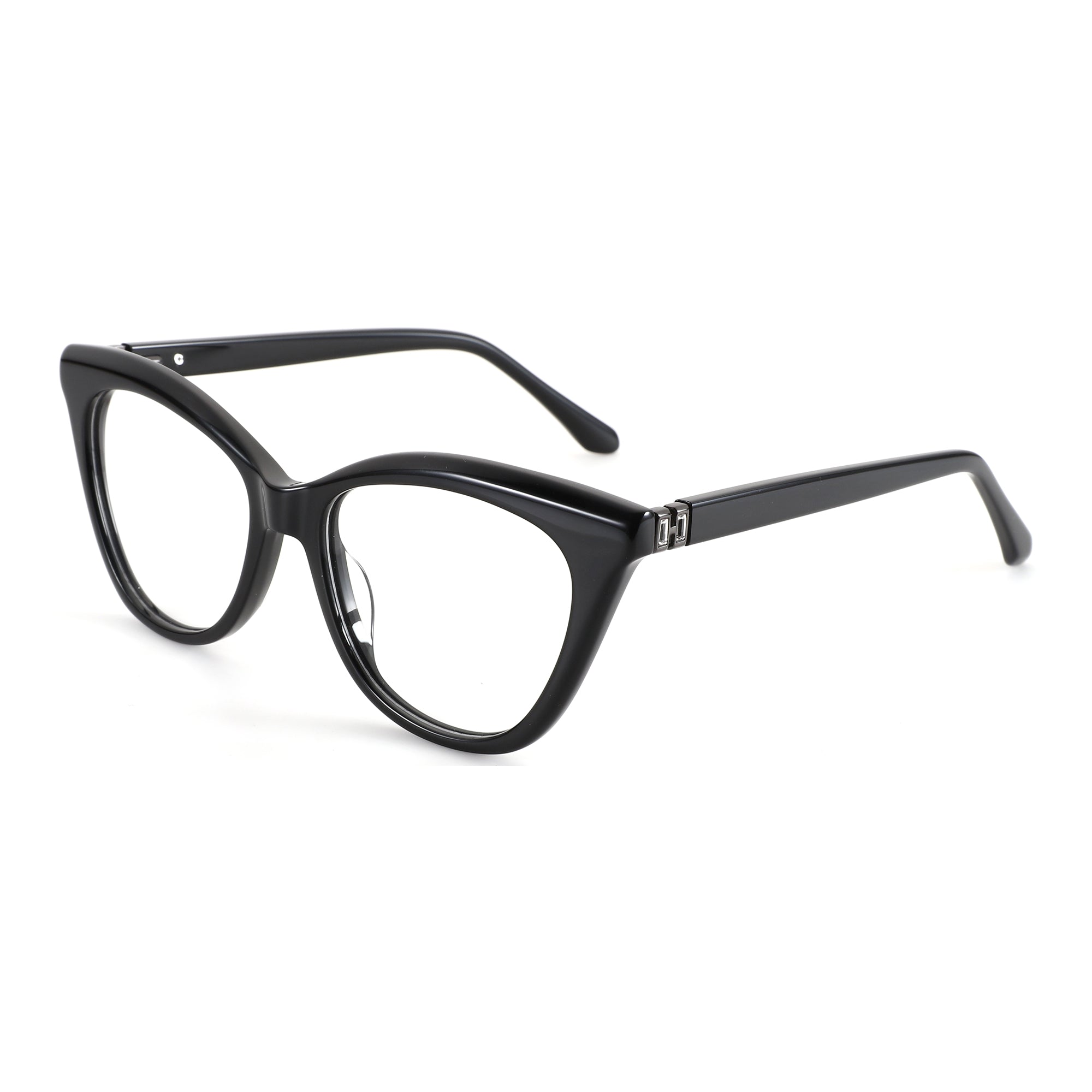 ZENOTTIC Charlotte black cat eye acetate eyeglasses