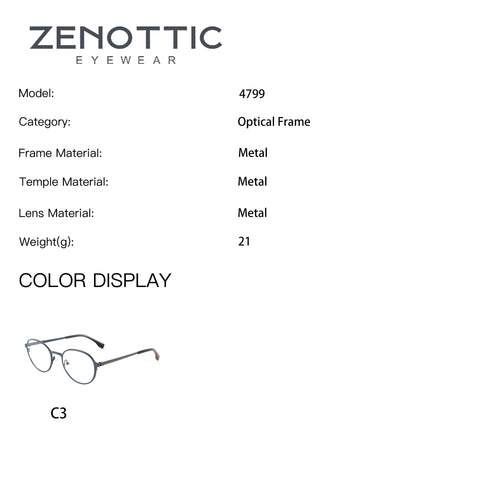Zenottic Eyeglasses Manda