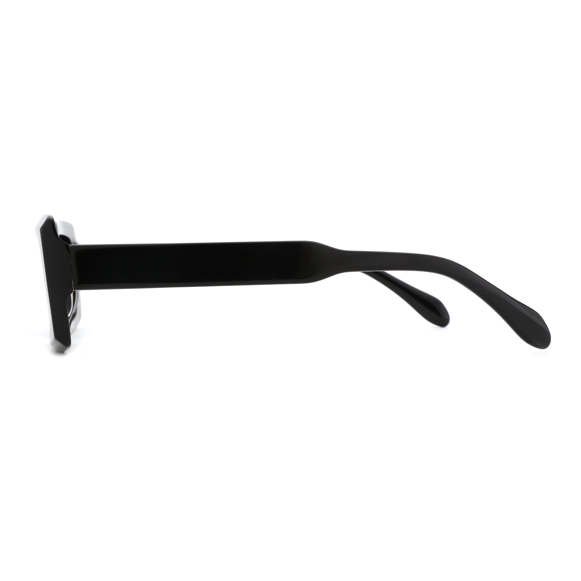 Zenottic Sheila black acetate sunglasses side view