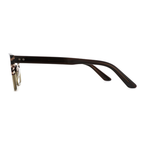 Zenottic Eyeglasses Ezra brown green tortoiseshell acetate square glasses