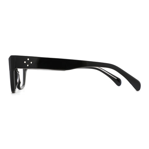 Zenottic Eyeglasses Lumi black acetate frame with silver dot accents