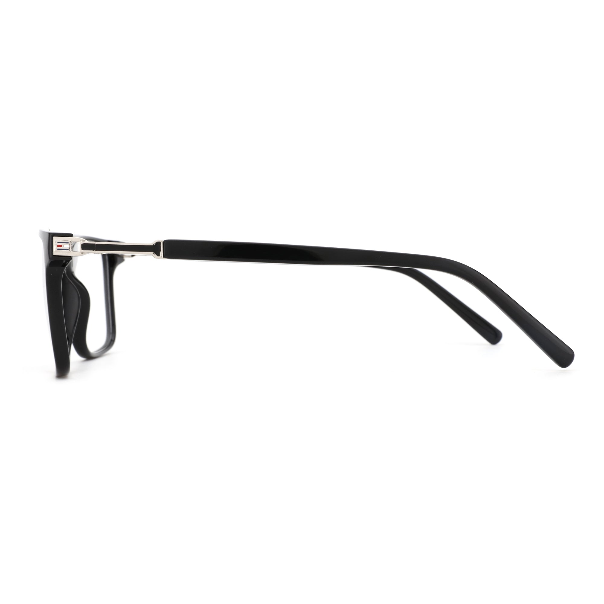 Zenottic Antony eyeglasses in black with silver accents on the temple