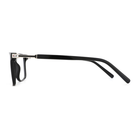 Zenottic Antony eyeglasses in black with silver accents on the temple
