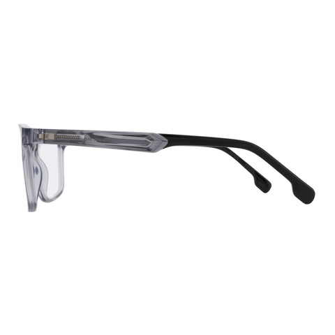 Zenottic Eyeglasses Raphael: translucent grey TR90 frame with black temple arms.
