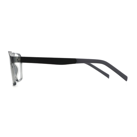 Zenottic Barnett eyeglasses in matte black with a subtle textured temple.
