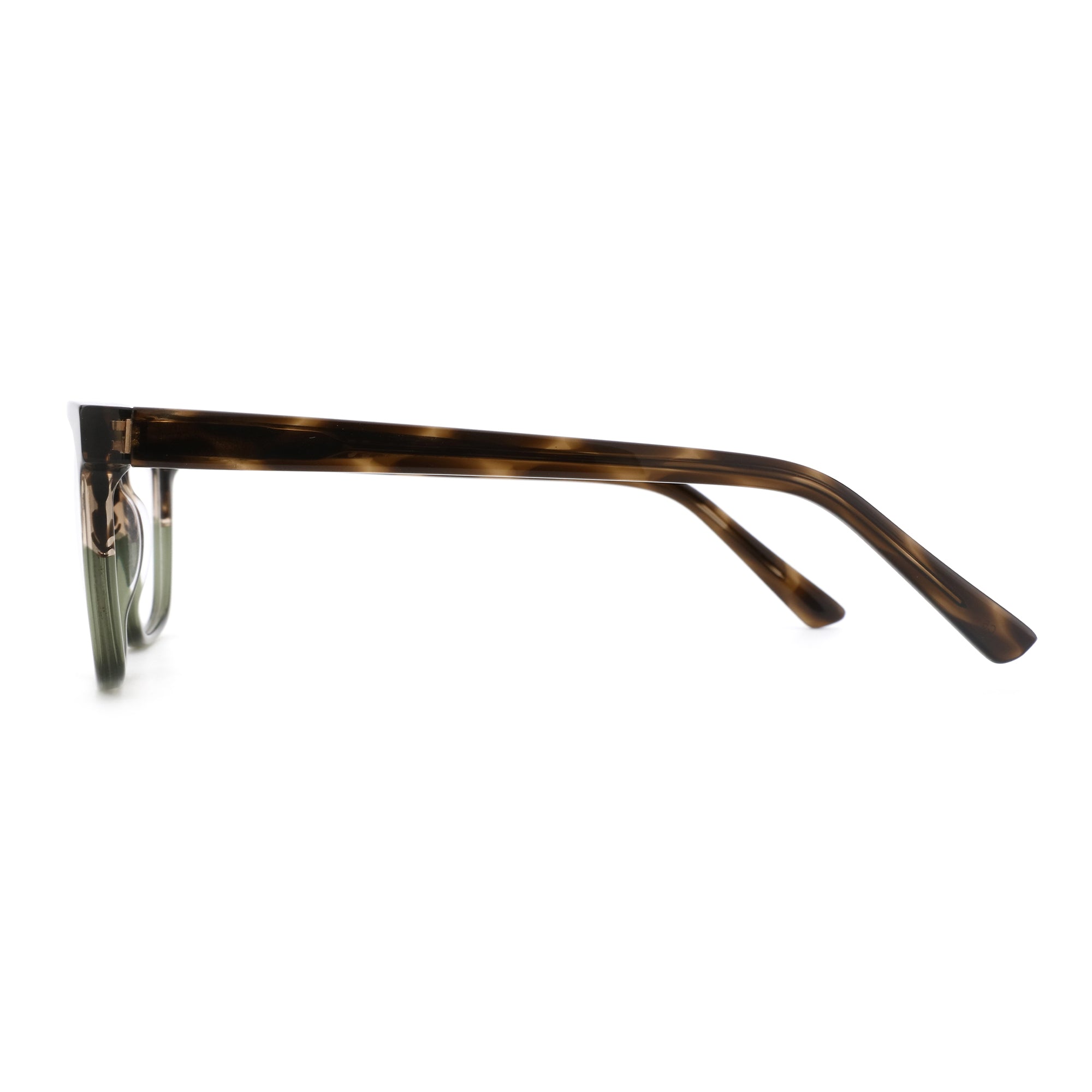 Zenottic Eyeglasses Virgil: Tortoiseshell acetate rectangle frame with gradient temple arm