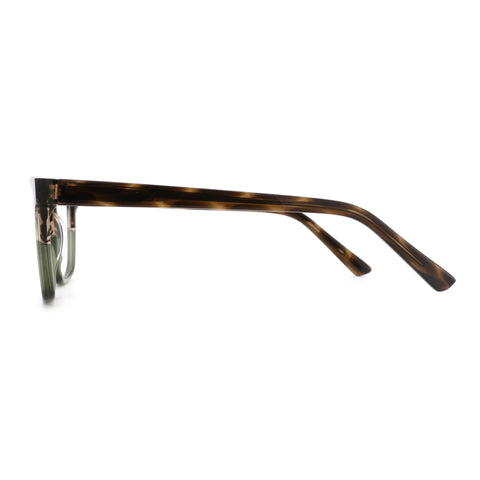 Zenottic Eyeglasses Virgil: Tortoiseshell acetate rectangle frame with gradient temple arm