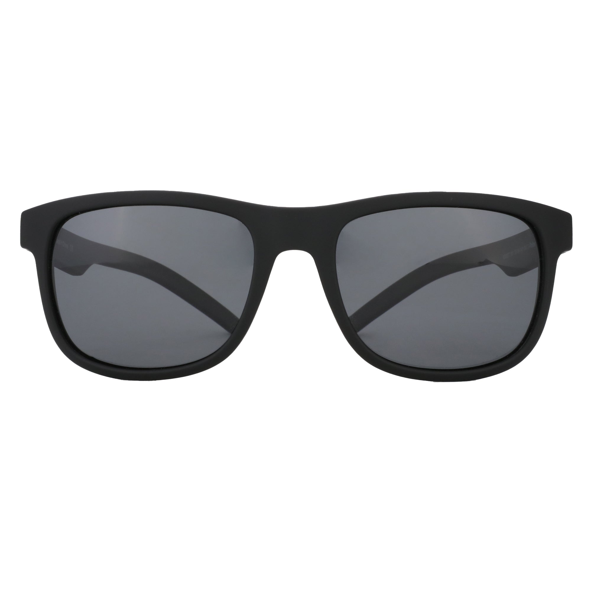 Zenottic Amos Sunglasses - Square frame, black TR90 with grey polarized lenses for men.