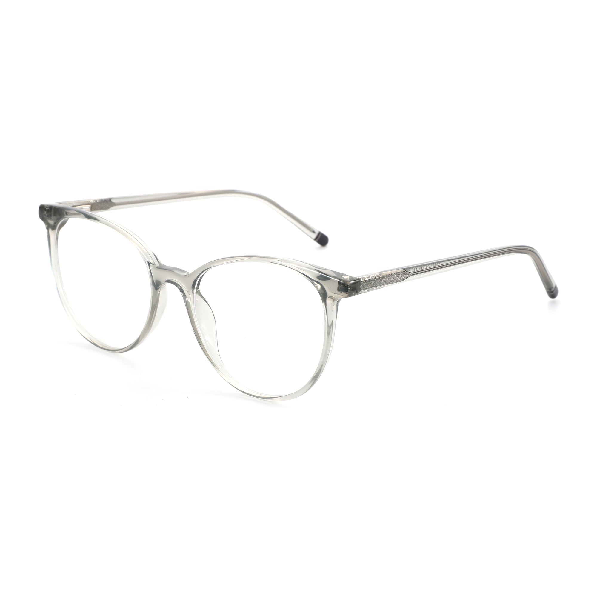 ZENOTTIC Mona eyeglasses with clear round plastic frame.