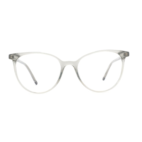 ZENOTTIC Mona eyeglasses: Transparent plastic round full-rim frame