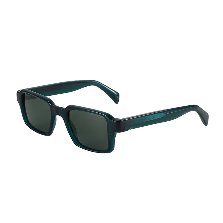 Zenottic Lance sunglasses in teal acetate, retro style with dark lenses