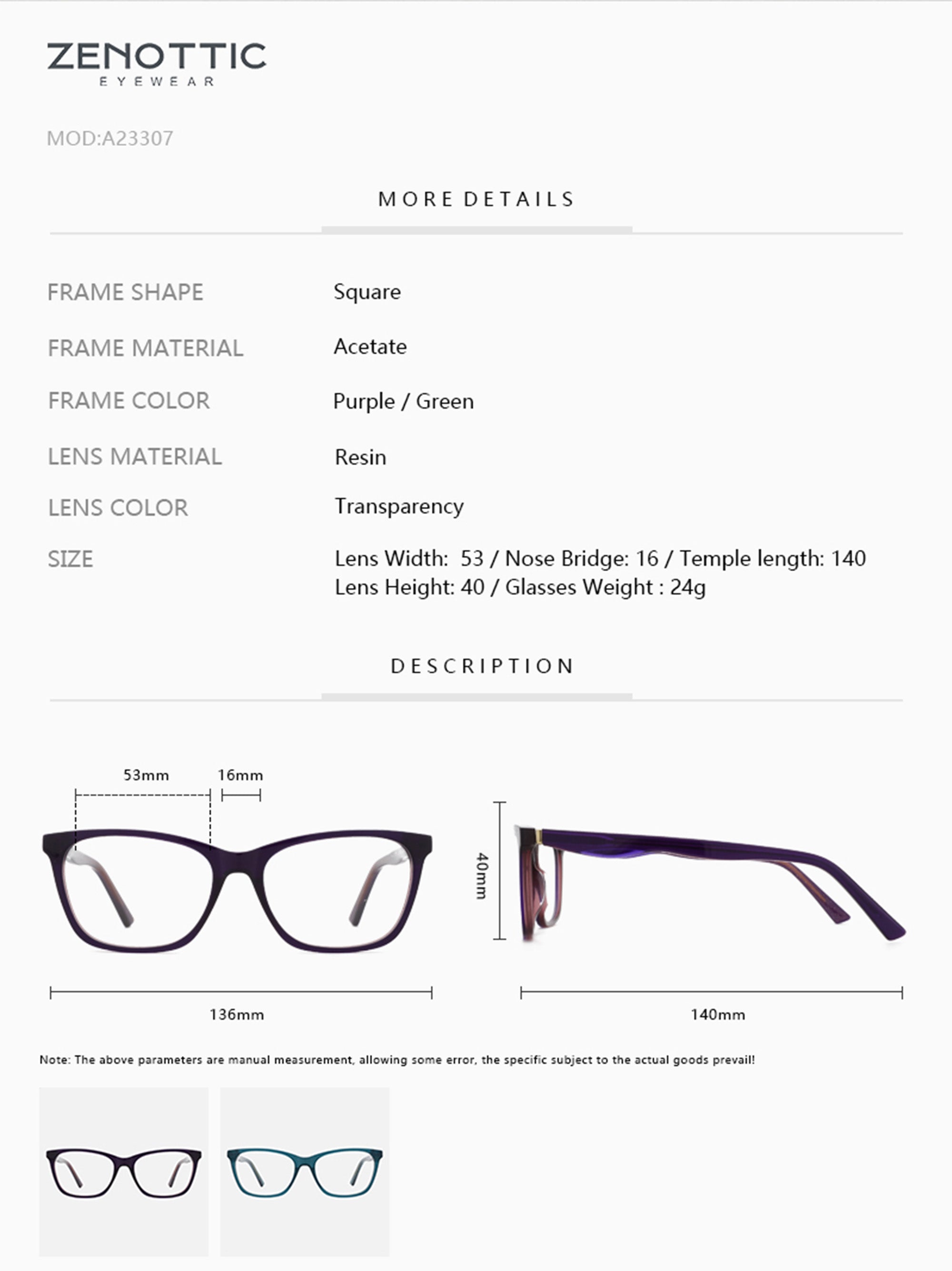 Zenottic Eyeglasses