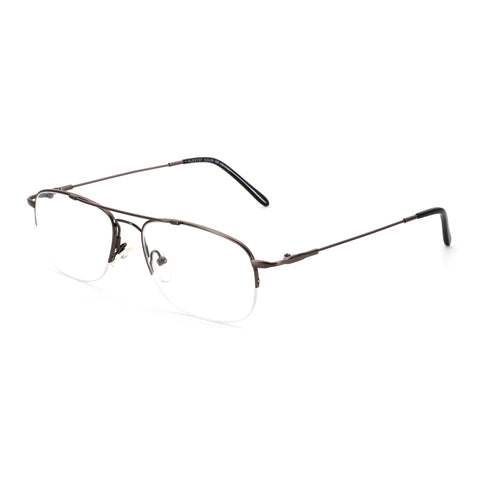 Zenottic Harvey Aviator Eyeglasses - Memory Metal Gunmetal Frame