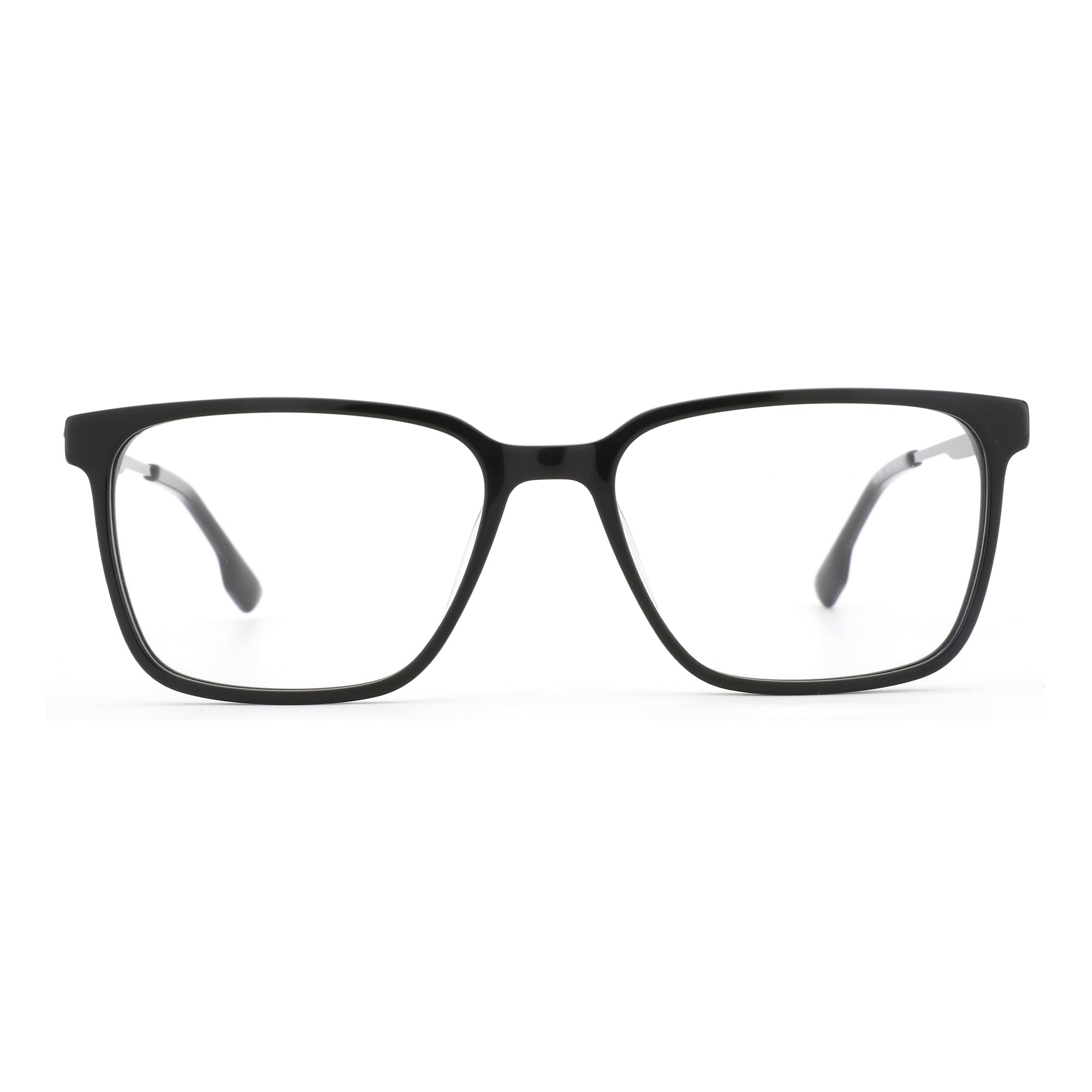Zenottic Xanthe eyeglasses with black acetate frame detail.