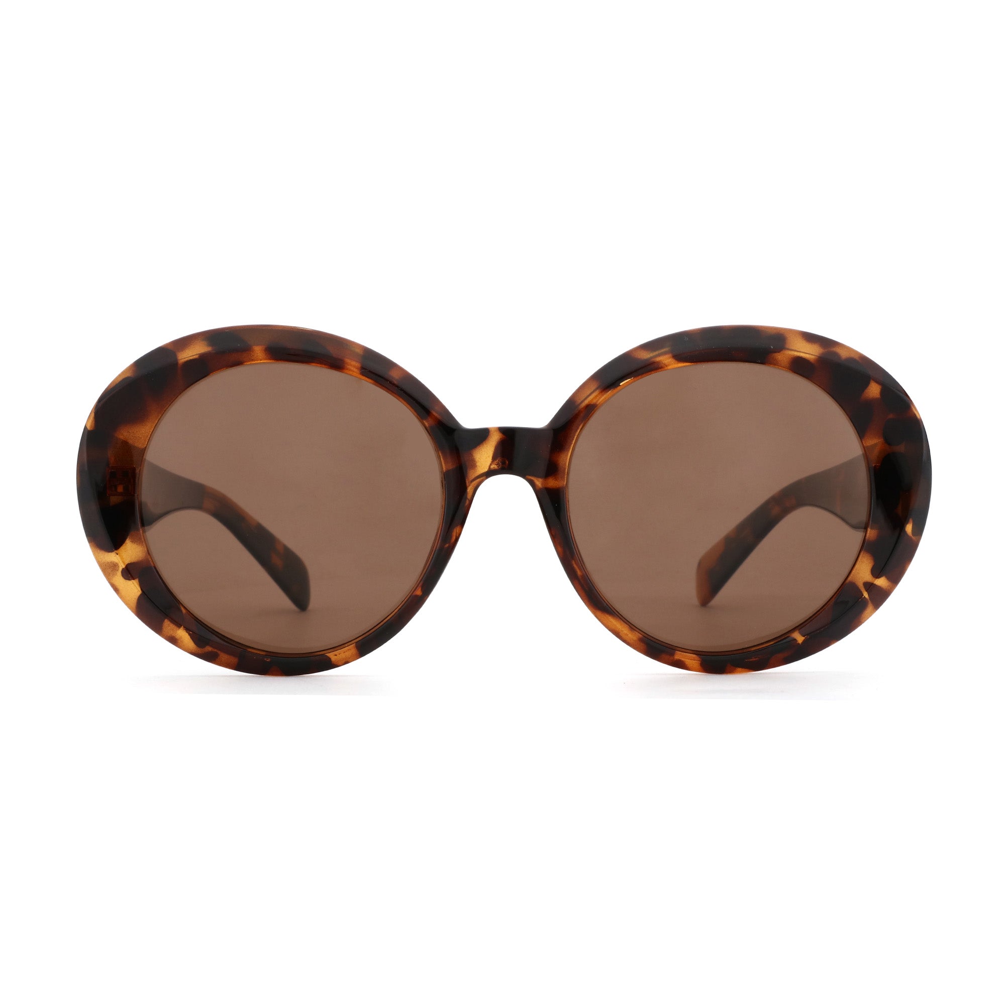 Zenottic Ashling round tortoiseshell sunglasses with brown lenses