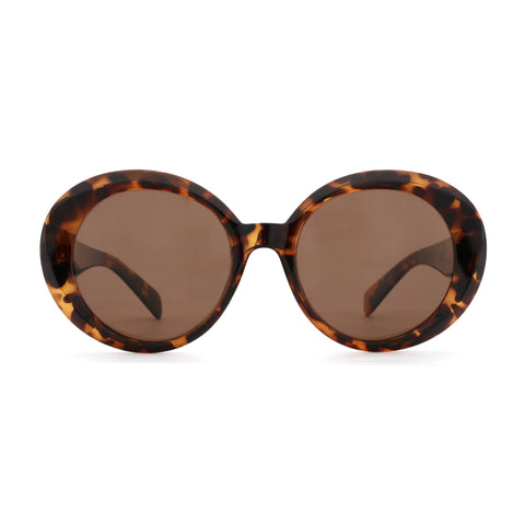 Zenottic Ashling round tortoiseshell sunglasses with brown lenses