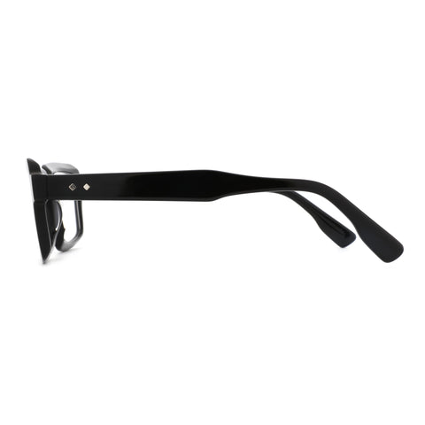 Zenottic Riley black acetate eyeglasses with silver diamond accents