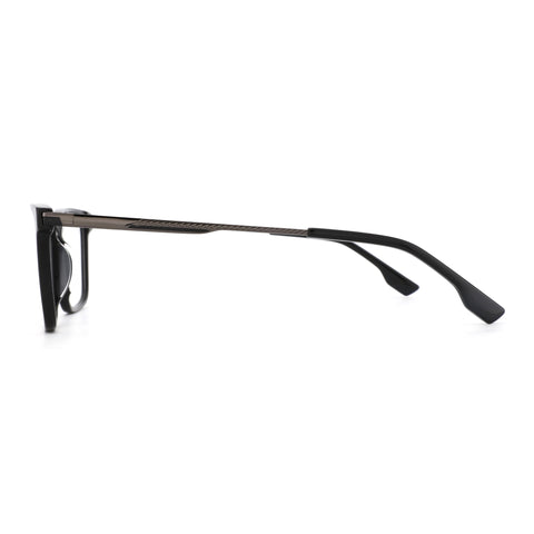Zenottic Eyeglasses Xanthe: Acetate frame eyeglasses with black color and textured metallic 