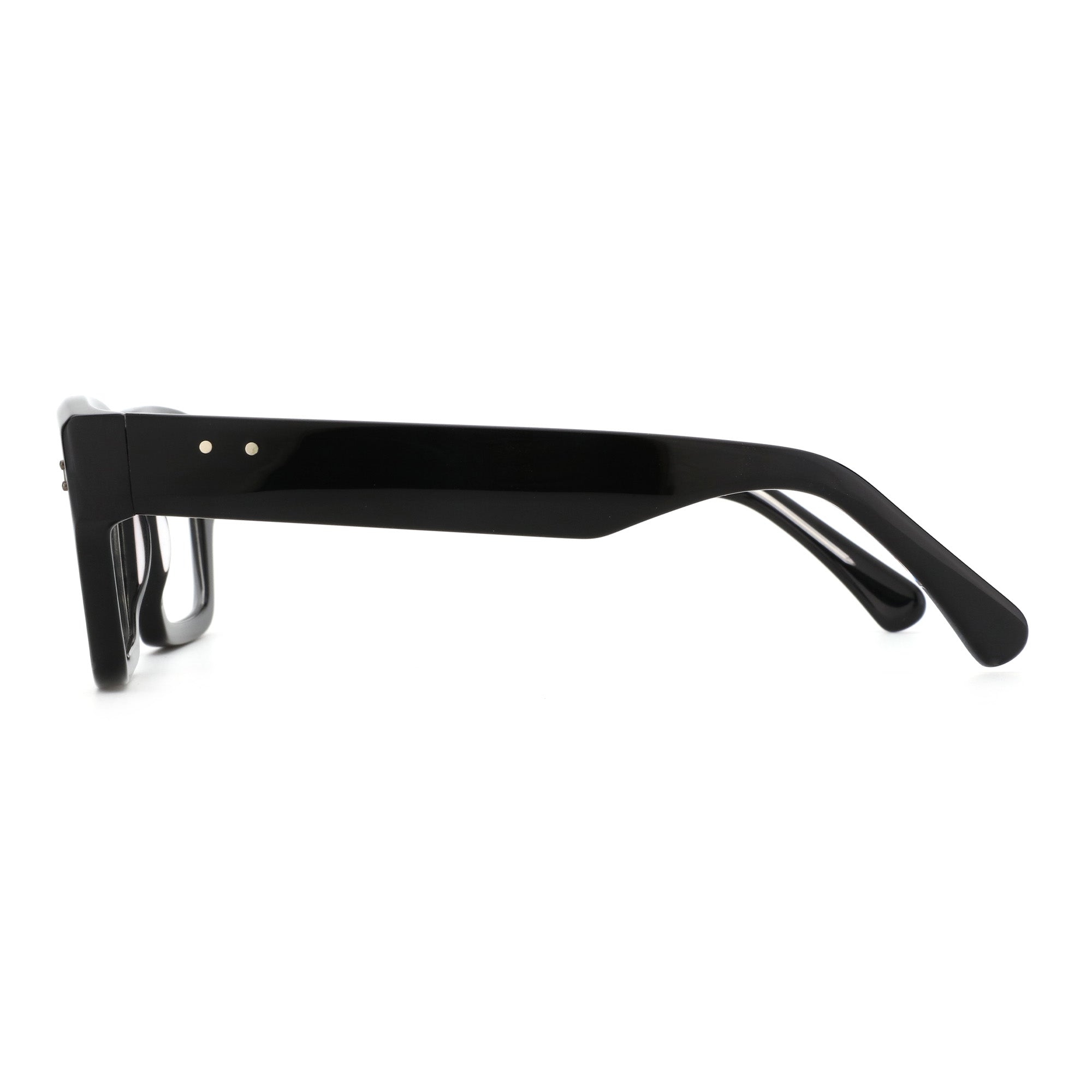 Zenottic Eyeglasses Troy black acetate browline glasses
