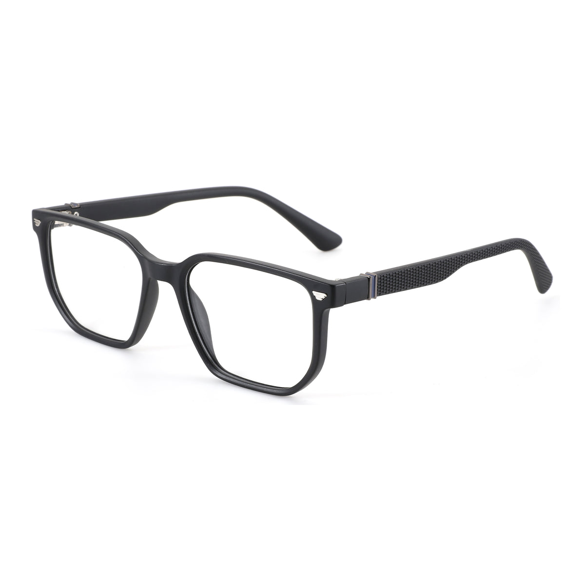 Zenottic Eyeglasses Garrett black plastic square men's glasses