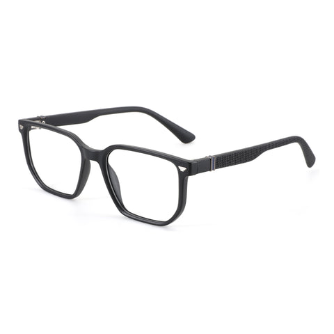 Zenottic Eyeglasses Garrett black plastic square men's glasses