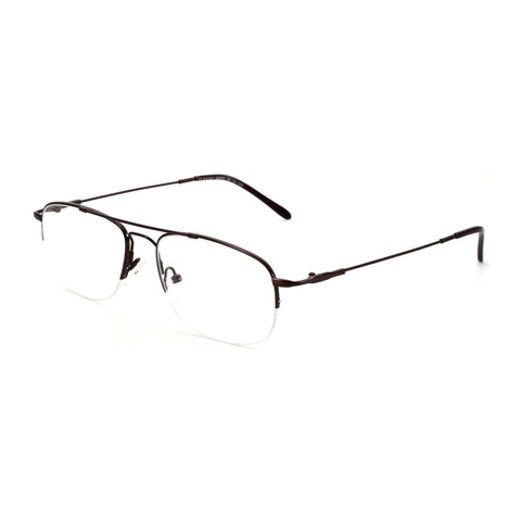 Zenottic Harvey eyeglasses with memory metal frame in brown 