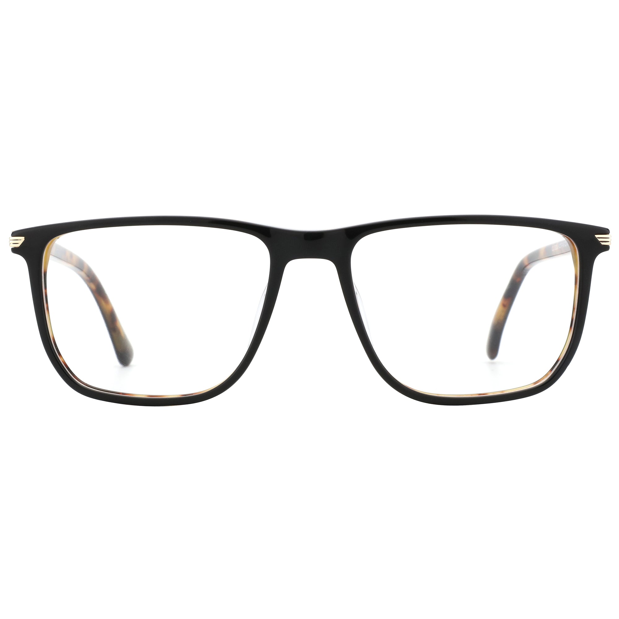 Zenottic Eyeglasses Floyd with black acetate frame and tortoise shell detail