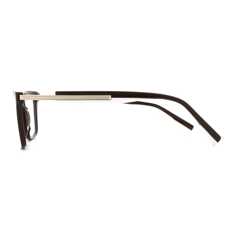 Zenottic Hermione eyeglasses in black acetate with gold textured temple detail