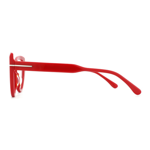 Zenottic Cloe cat-eye glasses in red acetate, prescription-ready womens eyewear