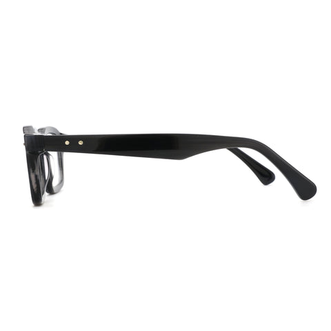 Zenottic Gideon black acetate vintage square eyeglasses with resin lenses